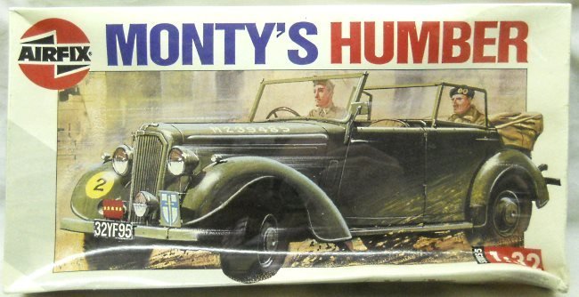 Airfix 1/32 Montys Humber Staff Car, 05360 plastic model kit